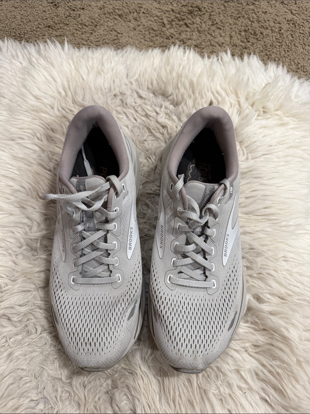 Brooks Ghost 15 Womens Running Shoe
Comfort Gray Size 10 B